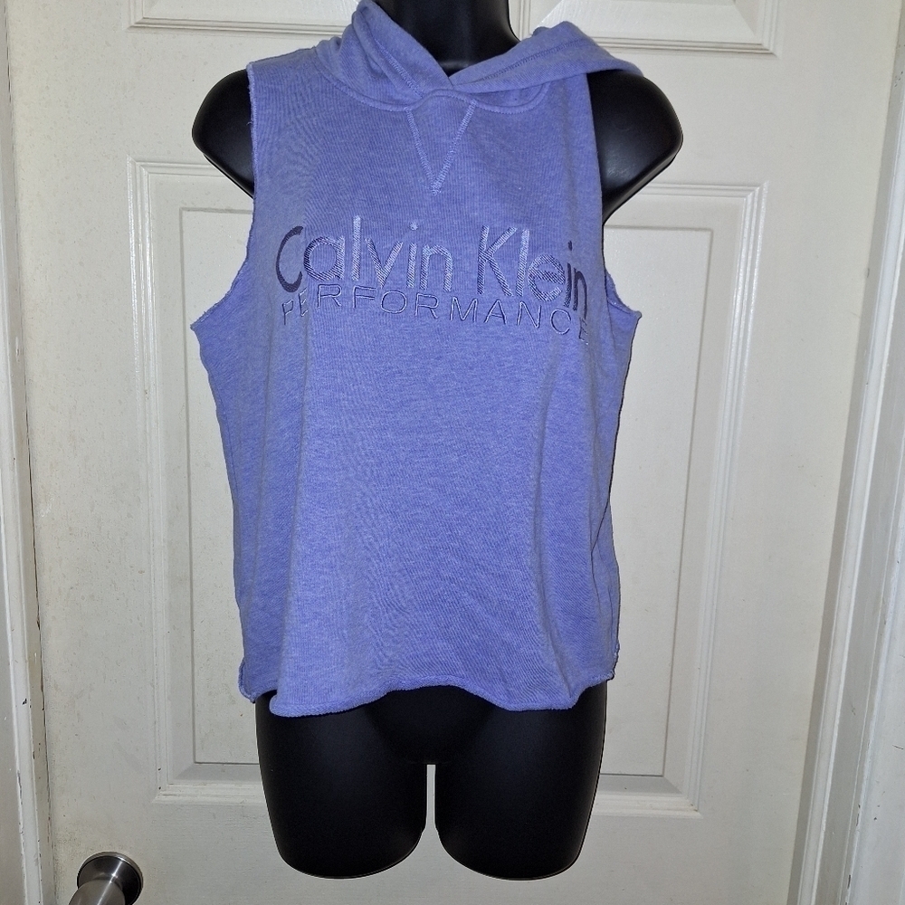 Calvin Klein sleevless hoodie size medium